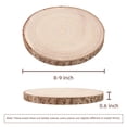 thumbnail image 2 of Rebanadas de madera Maputune, 8 unidades de 20 a 23 cm, sin acabado, para manualidades, 2 of 8