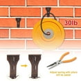 thumbnail image 4 of 10Pcs Brick Clips for Hanging Outdoors,Steel Picture Hangers, Heavy Duty Brick Wall Hangers for 2-1/4 inches to 2-3/8 inches High Bricks, 4 of 7