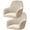 White, variant on Set of 2 Curved Back Chair Slipcover Stretch Dining Chair Cover Kitchen Chair Cover Modern Arc Shaped Armrest Counter Height Bar Stools Covers for Kitchen Party Banquet Decor