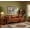 Russet, variant on Crafters and Weavers Arts and Crafts Leather Sofa in Brown/Russet