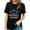 Black, variant on The Only BS I Need is Baseball Season Tshirt for Women Funny Letter Print Shirt Baseball Mom Gift Shirt