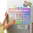 thumbnail image 5 of Taicans Colored Magnetic Acrylic Calendar for Fridge,12"x16" Clear Fridge Calendar Dry Erase Magnetic Planning Boards Set Includes 6 Colorful Highlight Markers C, 5 of 8