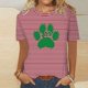 thumbnail image 3 of Camisetas Casuales de Mujer Nueva Moda Impresa Cuello Tripulado Manga Corta, Top Ligero para Diario Y Fiesta, 3 of 4
