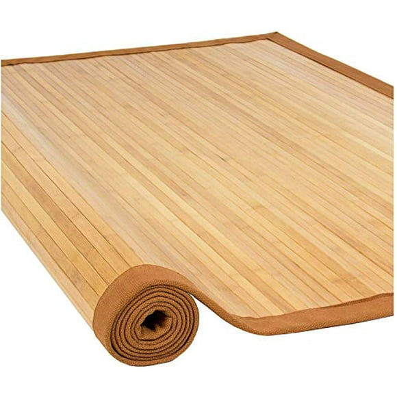 5' X 8' Bamboo Floor Mat Area Rug, Large Bamboo Floor Runner Indoor Outdoor Rug with Non Skid Backing, Area Mat Carpet for Living Room, Hallway, Kitchen, Office-100% Natural Bamboo Wood Most Viewed