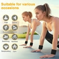 thumbnail image 5 of Unique Bargains Wrist Weights 1.1LB Each Stackable Magnetic Adjustable Ankle Weights for Men & Women Jogging/Yoga & More Black 1 Pair, 5 of 6