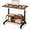 Brown, variant on 3-Drawer Rolling File Cabinet with Large Open Storage Shelves, Lateral Mobile Printer Stand for Home Office, White-Wash Finish, 30.7" L x 15.2" W