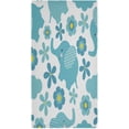 thumbnail image 7 of Dreamtimes Cartoon Flower Elephant 2 pcs Hand Towels Set, Soft Lightweight Highly Absorbent Towel for Bathroom Toilet Kitchen Beach 28.3x14.4in, 7 of 7