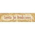 thumbnail image 3 of Marrott, Stephanie 14x7 Black Modern Framed Museum Art Print Titled - Cuenta Tus Bendiciones, 3 of 5