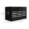 thumbnail image 2 of HOMCOM 6 Drawer 24" Portable Tool Box with Top Case, Ball Bearing Slides, Metal Tool Chest for Garage, Household and Warehouse, 2 of 7