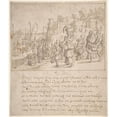 thumbnail image 3 of Sebastian Vrancx 15x17 Black Modern Framed Museum Art Print Titled - Leaving Troy (Late 16th-Mid 17th Century), 3 of 5