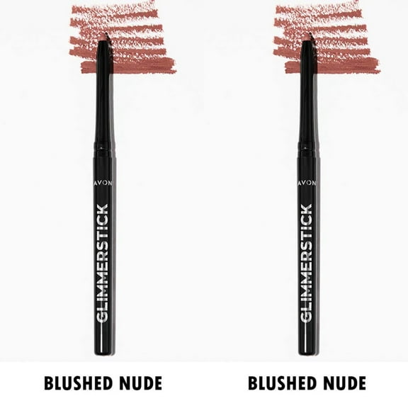 Avon Glimmersticks Retractable Lip Liner  / BLUSHED NUDE / SET OF 2