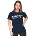 thumbnail image 3 of NASA Worm Logo American Space Shuttle Women's T Shirt Ladies Tee Brisco Brands S, 3 of 5
