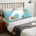 thumbnail image 3 of Balery Three White Geese Funda Protectora para Almohada Corporal de Algodón Hipoalergénico con Cierre(55 x 21 pulgadas), Almohadas No Incluidas, 3 of 5