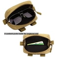 thumbnail image 4 of MINKUROW Eyeglasses Hard Case Anti-Shock Molle System Zipper Sunglasses Pouch Sunglasses Bag Cases Eye Glasses Box Holder with Clip, 4 of 6