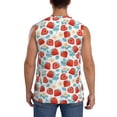 thumbnail image 4 of Kdxio Strawberries for Men's Muscle T-shirt,Sleeveless for Workout Running Athletic Gym Lounge Casual, 4 of 7