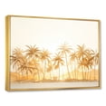 thumbnail image 2 of Designart "Shadowy Palms In The Golden Grove I" Palms & Palm Trees Floater Framed Wall Art Living Room, 2 of 5