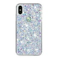 thumbnail image 6 of for iPhone XR Glitter Case, Cute Bling Sparkle Shiny Slim Soft Silicone Reflective Clear TPU Bumper Women Girls Shockproof Protective Phone Case for iPhone XR, White, 6 of 6