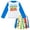 White / blue / yellow, toy story, variant on Mickey Mouse Raglan Rash Guard and Swim Trunks UPF 50+ Outfit Set Infant to Little Kid