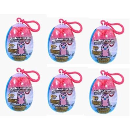 Hatchimals Glittering Garden Mini 3" Plush Surprise 6-Pack Clip-Ons