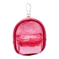 thumbnail image 1 of "Claire's Girls Clear Pink Mini Backpack Keychain, Cute Gift, 76113", 1 of 1