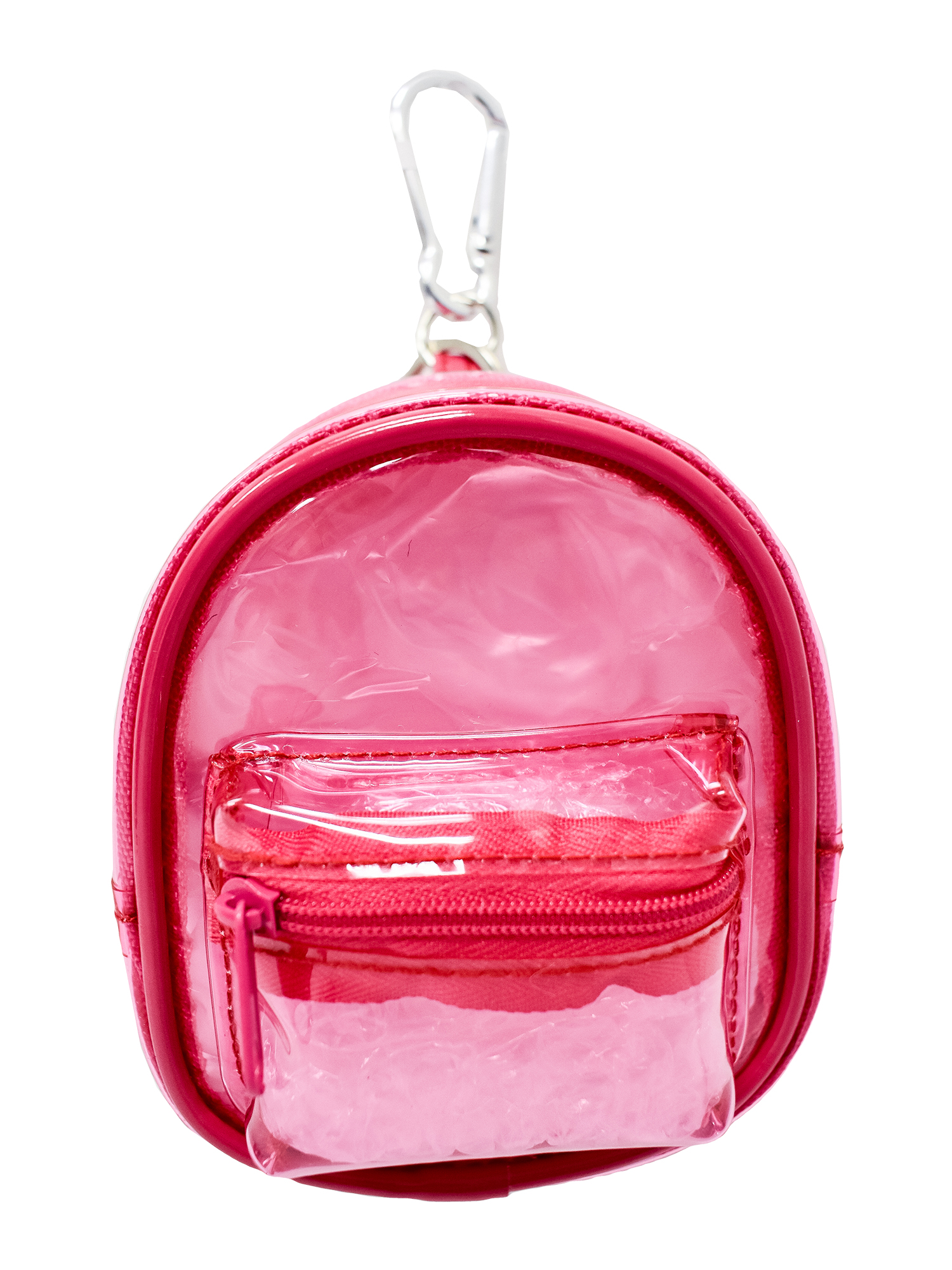 Claire's Girls Clear Pink Mini Backpack Keychain, Cute Gift, 76113