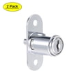 thumbnail image 1 of Cerradura de pasador Uxcell 19mm x 23mm Cilindro de aleación de zinc con llave diferente 2Pcs, 1 of 5