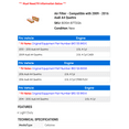 thumbnail image 2 of Air Filter - Compatible with 2009 - 2016 Audi A4 Quattro 2010 2011 2012 2013 2014 2015, 2 of 2