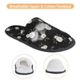 thumbnail image 3 of Fotbe Rose Flowers Pattern Women's Fuzzy Slippers Plush Slippers Fluffy Winter House Shoes Indoor and Outdoor-Large, 3 of 8