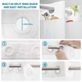 thumbnail image 4 of No Hook Shower Curtain, Bird Leaf Shower Curtains for Bathroom with See Through Top Window, Spring Summer Tree Branch Farmhouse Retro Waterproof & Washable Bath Curtain Standard 72"x72", 4 of 9