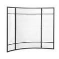 thumbnail image 6 of Indoor Fireplaces Regina 1-Panel Curve Iron Fireplace Screen 38" x 32", Black Finish,Electric Indoor Fireplaces, 6 of 10