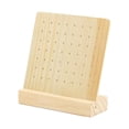 thumbnail image 2 of Soporte para Soporte para de madera Estante de exhibición Soporte para duradero Compacto 28 pares de agujeros Yuyangstore Titular de pendiente, 2 of 4
