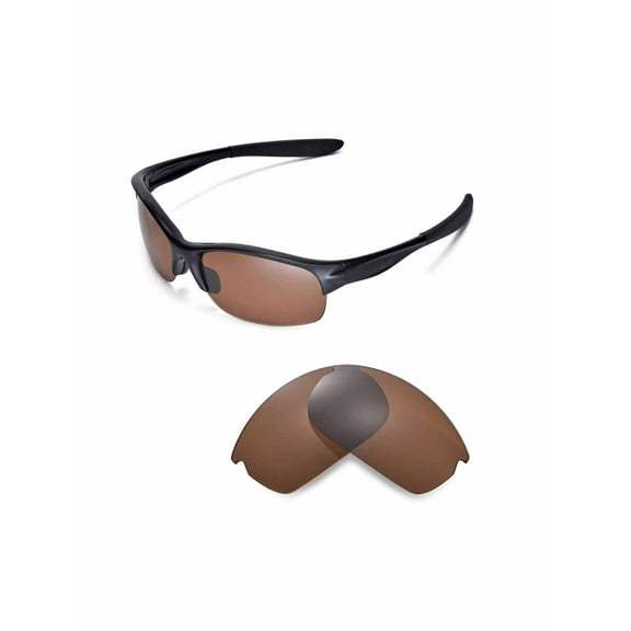 Walleva Brown Polarized Replacement Lenses for Oakley Commit SQ Sunglasses