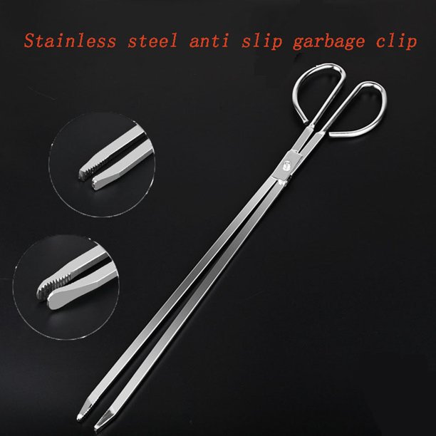 Ganfancp Pinza de Basura de Acero Inoxidable con Dientes Ofertas de La Semana 1* Clip de Acero Inoxidable
