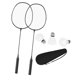 thumbnail image 3 of Juego de raquetas de bádminton, volante de bádminton, raquetas de bádminton con bolsa para raquetas negro, 3 of 8