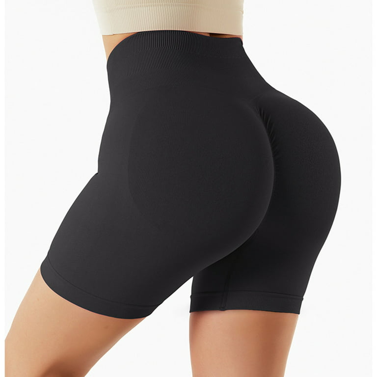 Yoga Shorts for Women Seamless High Waisted Butt Lifting Spandex  Compression Shorts Workout Gym Running Biker Shorts 