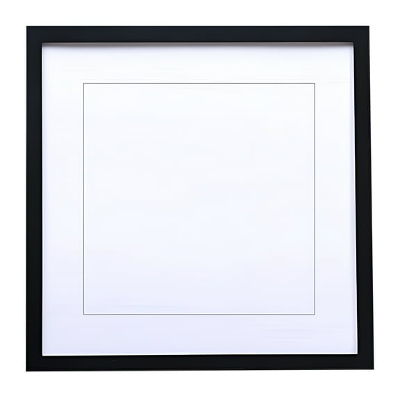 LAMIRO Wooden Picture Frames, 8X8 Pictures Frame Square Photo Frame with Mat, Be Placed or Wall Hung Poster Frame, Wall Hanging Frames