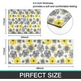 thumbnail image 4 of Non Slip Kitchen Floor Mat Flower Watercolor Gray Yellow Art Set 2 Piece Kitchen Rug Yoga Mat, 4 of 5