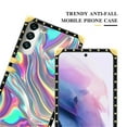 thumbnail image 5 of FKBRCL4U Compatible with Samsung Galaxy S22 Plus Case, Holographic Abstract Iridescent Textures Luxury Golden Decoration for Girl Women Soft TPU Shockproof Protective Hard PC Back, 5 of 7