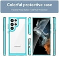 thumbnail image 3 of Dteck for Samsung Galaxy S25 Ultra Slim Clear Back Case, Shockproof Lightweight Crystal Transparent Acrylic Back Soft TPU Rubber Bumper Hybrid Case, Sky Blue, 3 of 7
