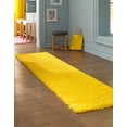 thumbnail image 3 of Unique Loom Solid Shag Collection Area Rug (2' 2" x 6' 1" Runner Tuscan Sun Yellow), 3 of 10