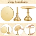 thumbnail image 3 of Juego de soportes para tartas HBlife de metal dorado, 3 unidades, para tartas de 15 a 25 cm, 3 of 7