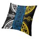 thumbnail image 5 of Funda de cojín de terciopelo para sofá con la bandera de Canarias moderna y raíces amazigh de Yaz, orgullosa funda de almohada bereber canaria, 5 of 5
