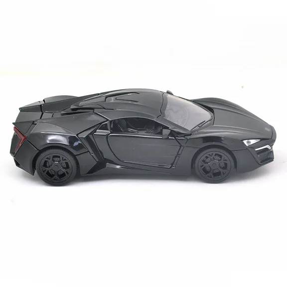 1: 32 suitable for Lecan supercars, alloy car models, children's gifts, die cast toys with sound and light pull-back function