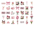 thumbnail image 4 of 35pcs Vintage Stickers Stationery Stickers Romantic Kids Stickers Toy Floral Teacher Reward Stickers for Luggage Fridge, 4 of 9