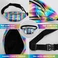 thumbnail image 4 of 80s accessories outfit women, 80s clothing women's set with bum bag, headband, leg warmers, bracelets, glasses and earrings for carnival neon 80s party outfit women, 4 of 7