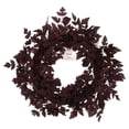 thumbnail image 4 of My Texas House Halloween Layered Foliage Wreath, Plum, 24", 4 of 5
