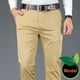 thumbnail image 4 of Pantalones casuales de negocios para hombre, de color 4, de tela modal, rectos, de alta calidad, de marca masculina, azul marino, gris claro, caqui y negro, 4 of 5