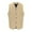 Beige, variant on Pejock Men's Casual Vintage Vest with V-Neck, Belt, Pockets, and Five-Button Closure, Retro Waistcoat for Everyday Layering and Style