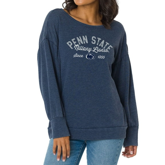 Women's Navy Penn State Nittany Lions Brooklyn Pullover Sweatshirt