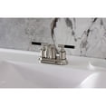 thumbnail image 2 of Kingston Brass KB8618CKL Kaiser Double-Handle 4" Centerset Bathroom Faucet with Pop-Up Drain, Brushed Nickel, 2 of 7
